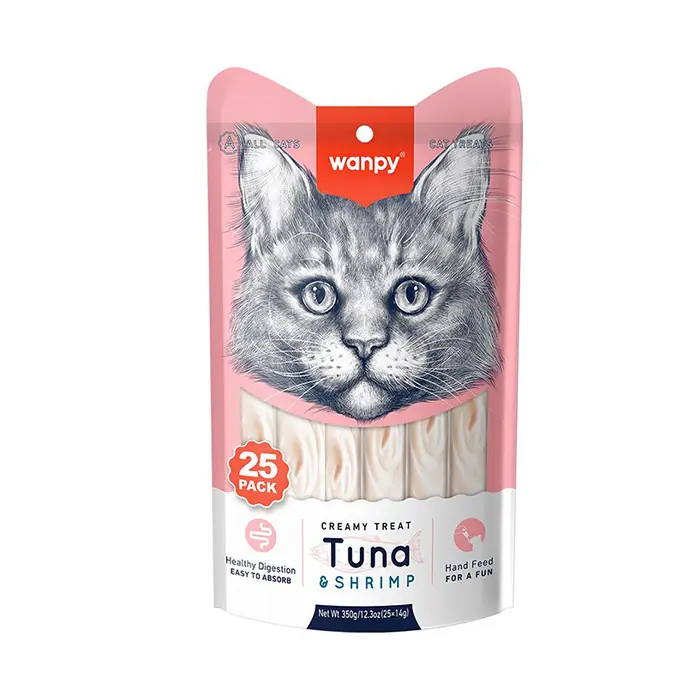 Wanpy Ton Balıklı ve Karidesli Krema Kedi Ödülü 25x14gr