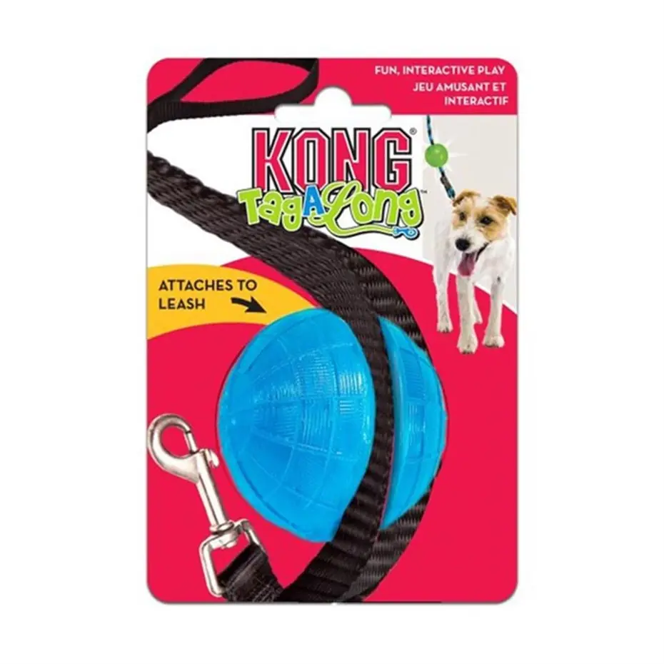 Kong TagAlong Gezdirme Kayışına Asılabilir Köpek Oyun Topu Medium