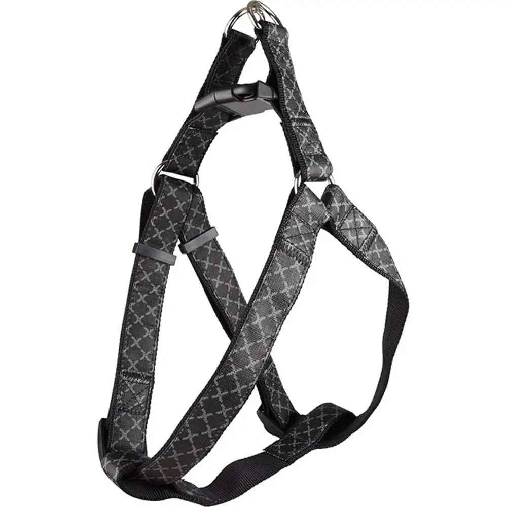 Flamingo Odin Köpek Göğüs Tasması Siyah 20mm x 45-60cm