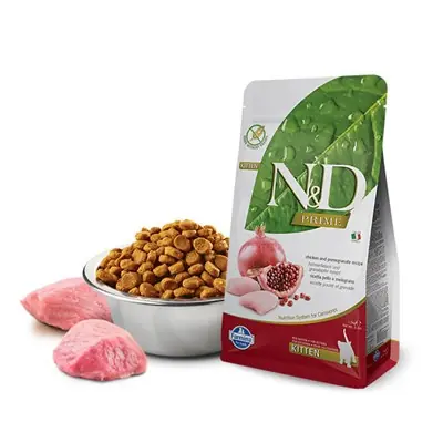 N&D Tahılsız Tavuklu Narlı Yavru, Hamile, Emziren Kedi Maması 5 Kg