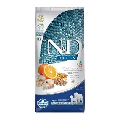 N&D Ocean Düşük Tahıllı Balık Portakallı Yetişkin Köpek Maması 12 Kg