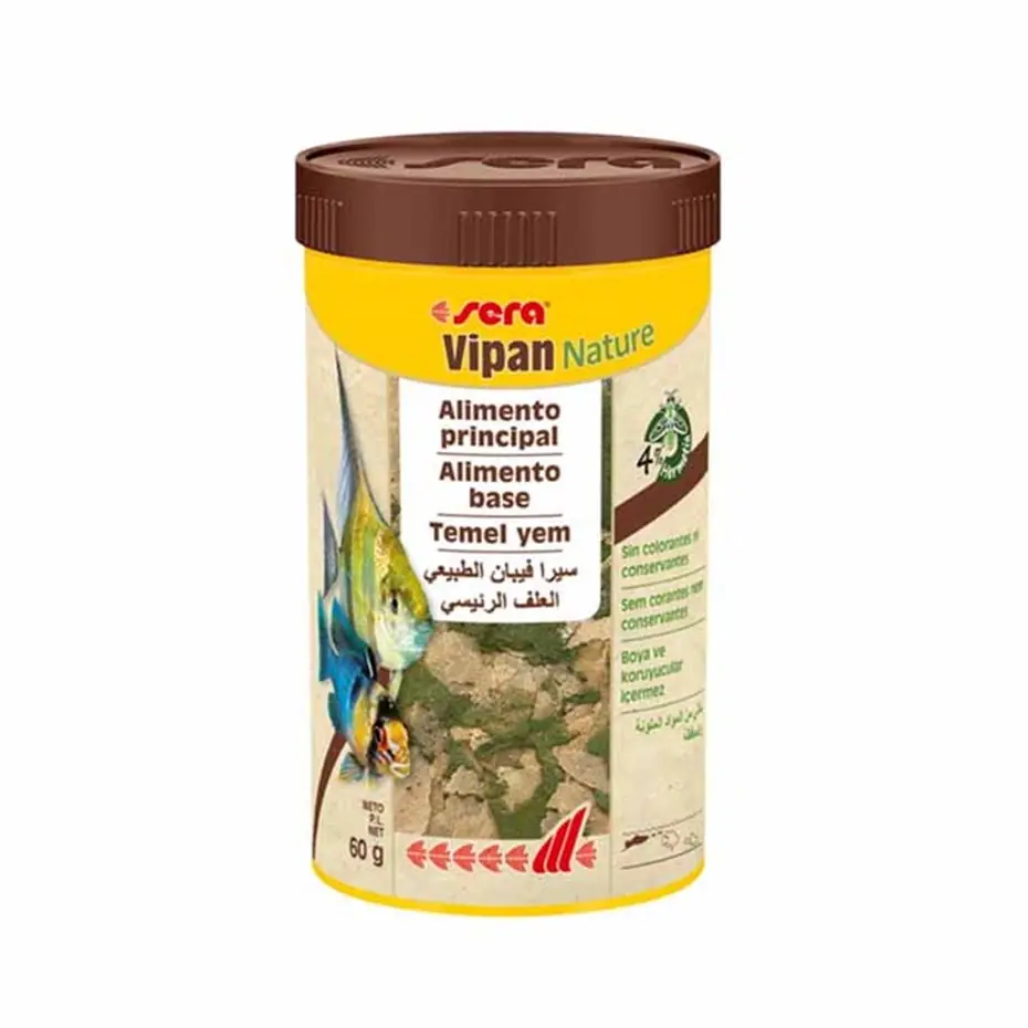Sera Vipan Nature Tropikal Probiyotikli Balık Yemi 250ml 60gr