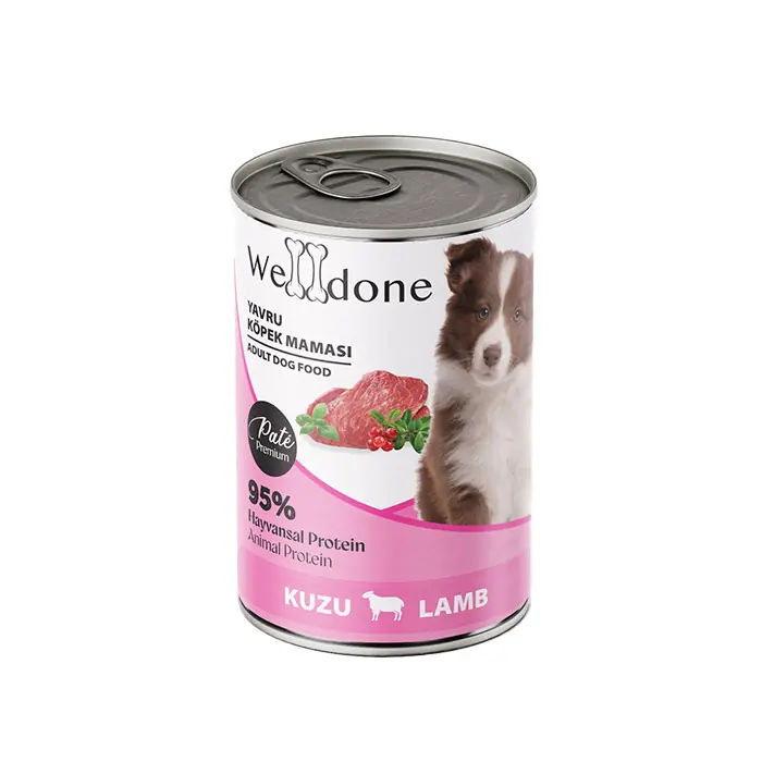 Welldone Kuzulu Yavru Köpek Konservesi 400gr