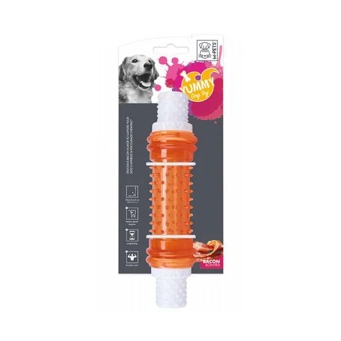 M-PETS Yummy Stick Et Aromalı Kauçuk Köpek Oyuncağı