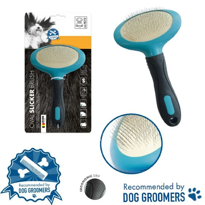 M-PETS İnce Telli Oval Köpek Fırçası Small 10,5cmx18,5cm
