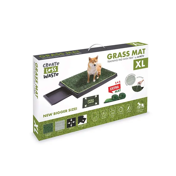 M-Pets Grass Mat Çimli Çekmeceli Köpek Tuvaleti XL 50x76 cm
