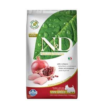 N&D Tahılsız Tavuk-Nar Adult Mini Yetişkin Küçük Irk Köpek Maması 2,5 kg