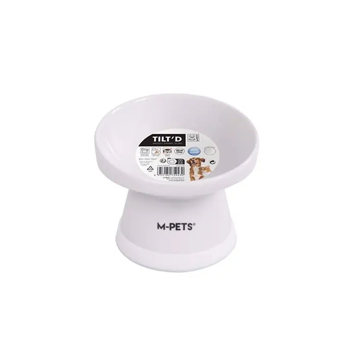 M-PETS Tiltd Seramik Mama Kabı Beyaz 150ml