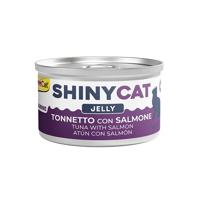 Gimcat New Shinycat Jelly Somon Balıklı-Ton Balıklı Kedi Konservesi 70gr