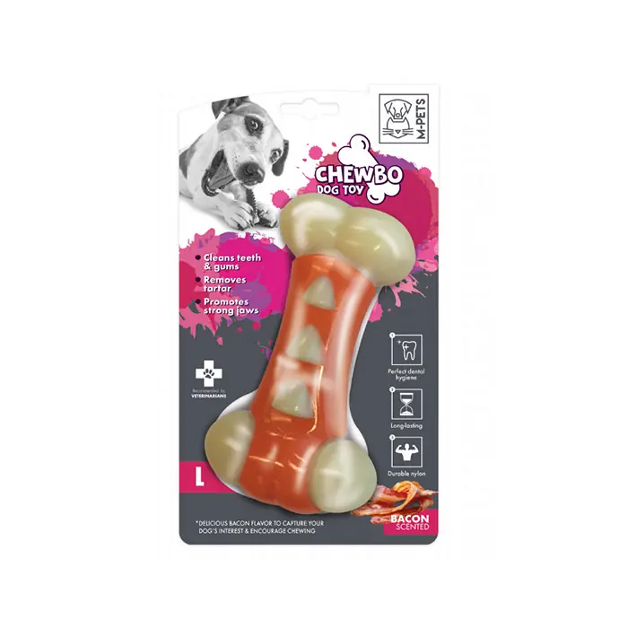 M-PETS Chewbo Tribone Dental Et Aromalı Köpek Oyuncağı Large