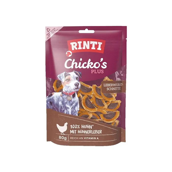 Rıntı Chicko's Plus Ciğerli Et Dilimleri Köpek Ödülü 80 Gr