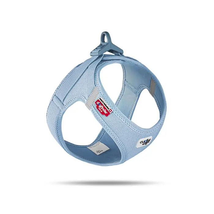 Curli Vest Harness Clasp Air-Mesh Köpek Göğüs tasması Sykblue Xsmall