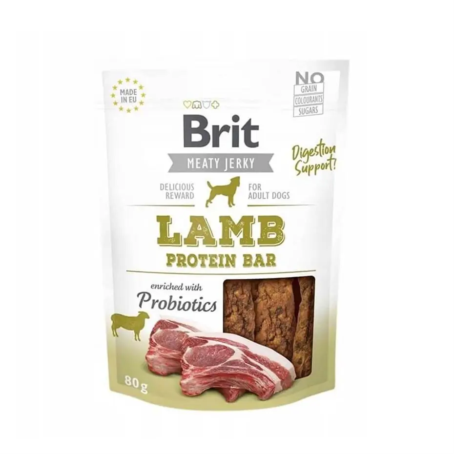 Brit Care Protein Bar Kuzulu Probiotik Katkılı Köpek Ödülü 80gr
