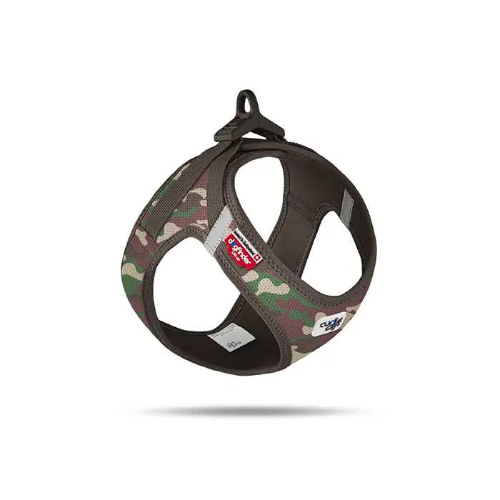 Curli Vest Harness Clasp Air-Mesh Köpek Göğüs Tasması Camo 3XSmall