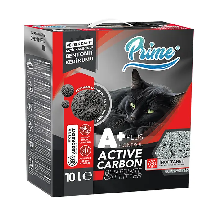 Prime Aktif Control Plus++ Karbon Kedi Kumu 10lt