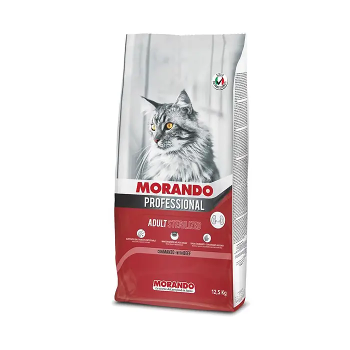 Morando Professional Sığır Etli Kısırlaştırılmış Kedi Maması 12,5kg