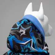 Lindo Blue Star İçi Polarlı Su Geçirmez Köpek Yağmurluğu 2