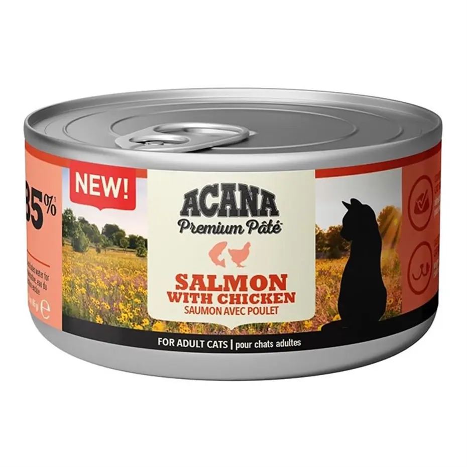 Acana Premium Pate (ezme) Somon Balıklı ve Tavuklu Kedi Konservesi 85 Gr