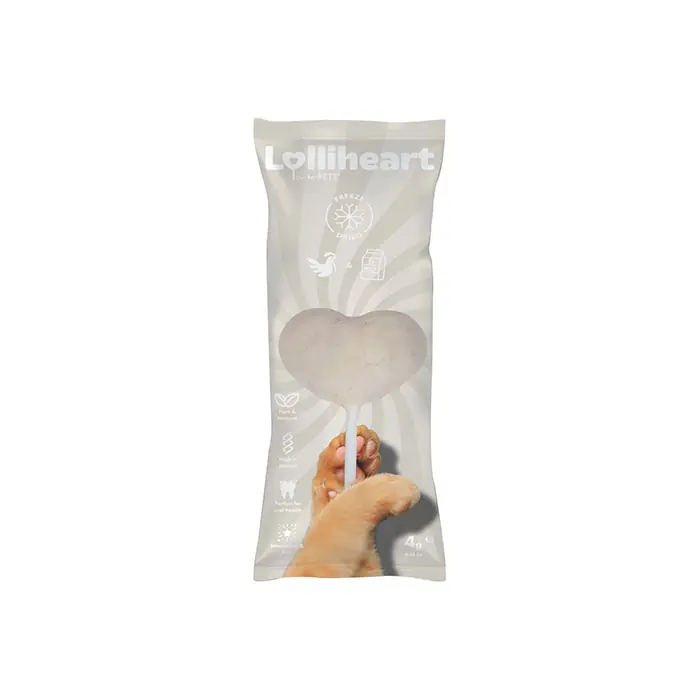 M-Pets Lolliheart Tavuklu ve Sütlü Kedi Ödülü 4gr