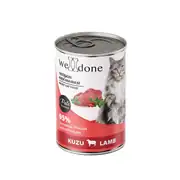 Welldone Kuzulu Yetişkin Kedi Konservesi 400gr 1