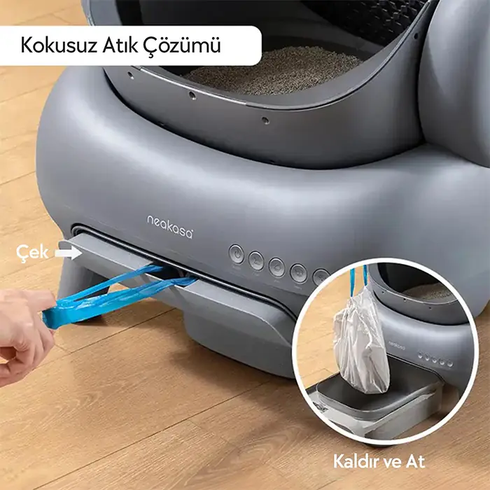 Neakasa M1 Üstü Açık Akıllı Kedi Tuvaleti Gri