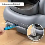 Neakasa M1 Üstü Açık Akıllı Kedi Tuvaleti Gri 5