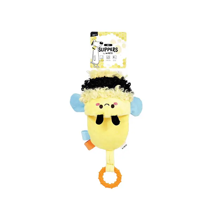 M-Pets Slippers Bee Köpek Oyuncağı Sarı