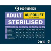 Pro Nutrition Prestige Adult Sterilised Yetişkin Kısırlaştırılmış Tavuklu Kedi Maması 2kg 2