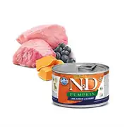 N&D Puppy Mini Pumpkin Balkabak Kuzu Y.Mersini Yavru Köpek Konservesi 140 Gr 1