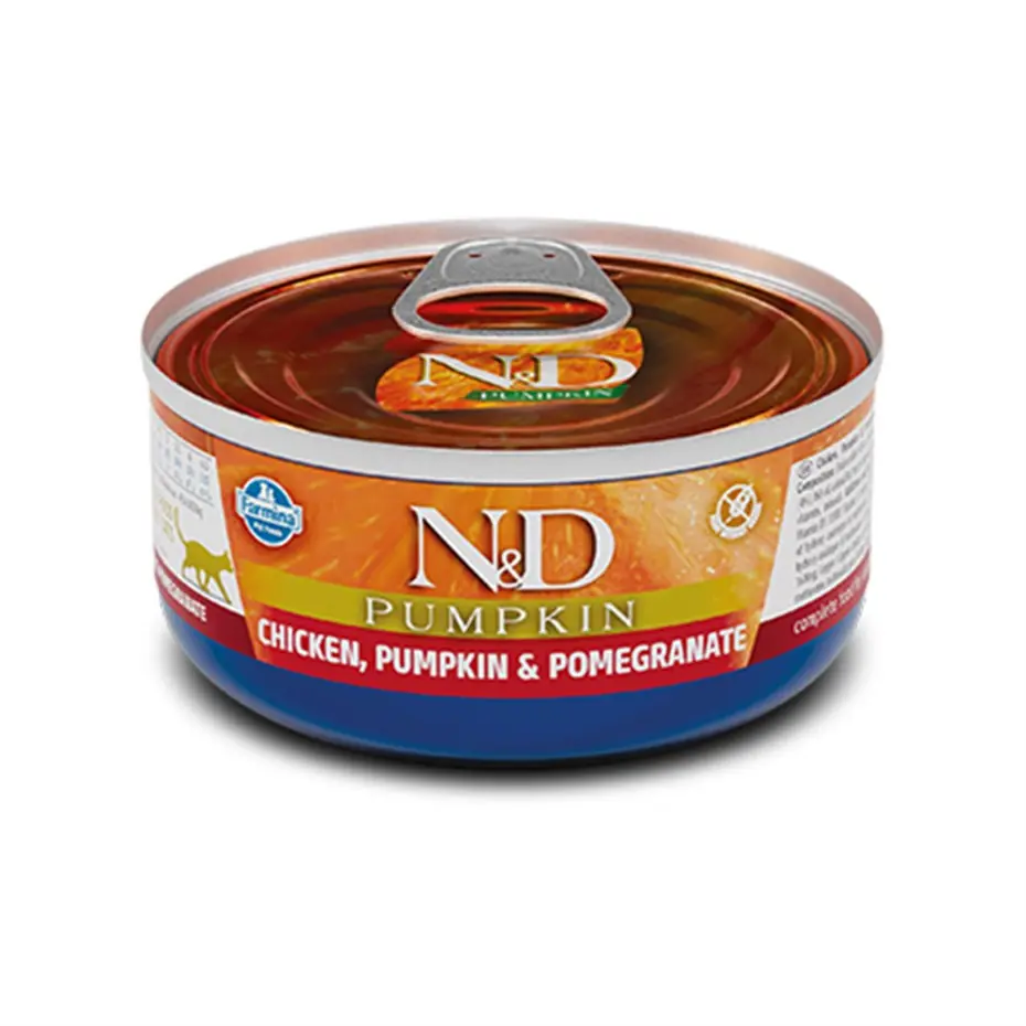 N&D Balkabak Tavuk Nar Yetişkin Kedi Konservesi 70g