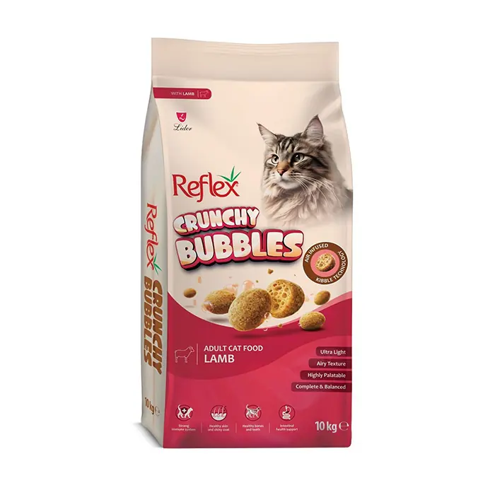 Reflex Crunchy Bubbles Kuzu Etli Yetişkin Kedi Maması 10kg