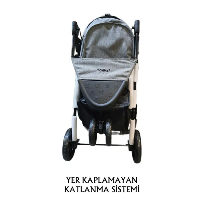 Tommy Evcil Hayvan Taşıma Puseti 86x46x94,5cm Gri