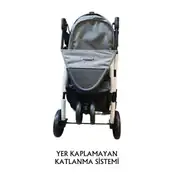 Tommy Evcil Hayvan Taşıma Puseti 86x46x94,5cm Gri 3