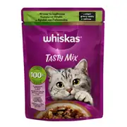 Whiskas Pouch TastyMix Sos İçinde Kuzulu ve Hindili Yetişkin Kedi Konservesi 85gr 1