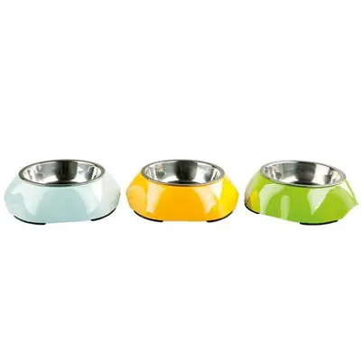 Bobo Düz Renkli Çelik Taslı Mama Kabı 180 ml