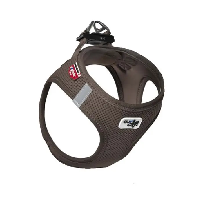 Curli Vest Harness Clasp Air-Mesh Köpek Göğüs Tasması Brown XLarge