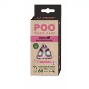 M-Pets Poo Recycled Gül Kokulu Köpek Dışkı Poşeti 22x32cm 4lü 1