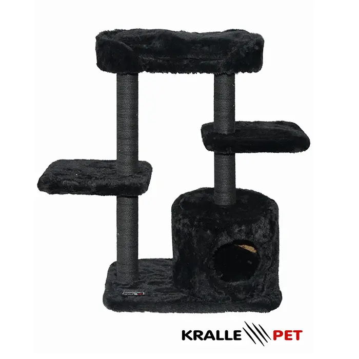 Kralle Yuvalı ve Oturaklı Kedi Tırmalama 1036model Koyu Gri