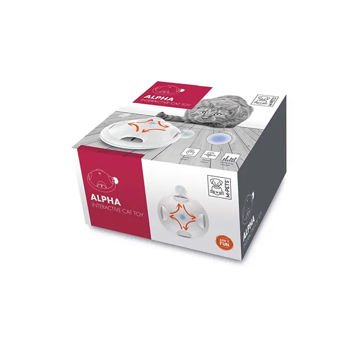 M-PETS Alpha İnteraktif Kedi Oyuncağı Beyaz