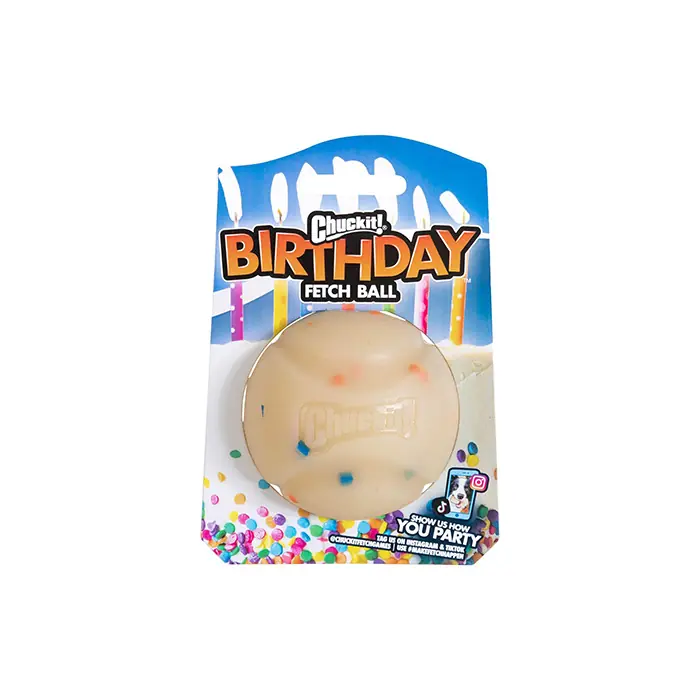 Chuckit! Birthday Fetch Ball Doğum Günü Temalı Köpek Oyun Topu Orta Boy
