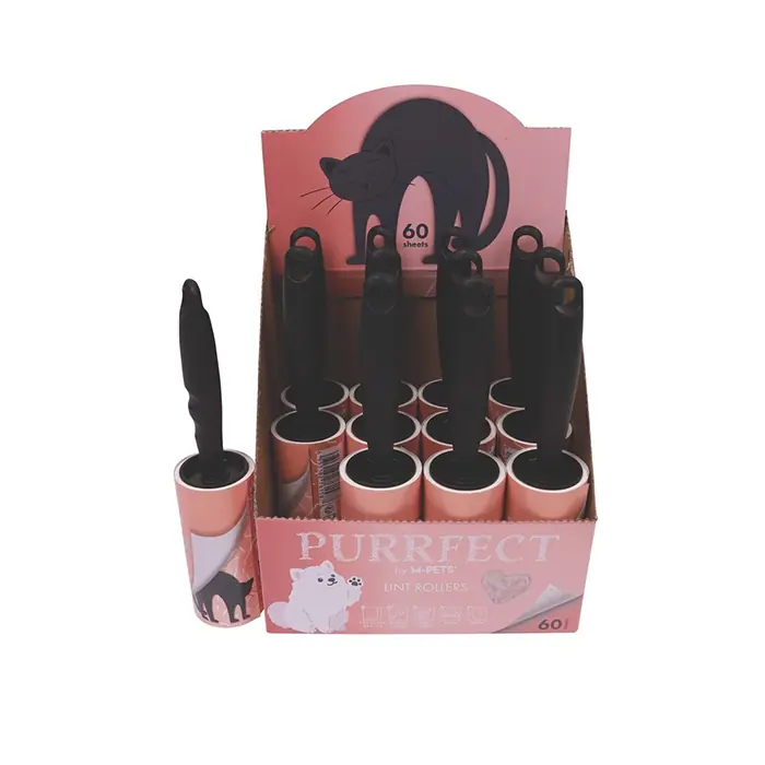 M-Pets Purrfect Tüy Toplama Rulosu 60 Yaprak Pink Display
