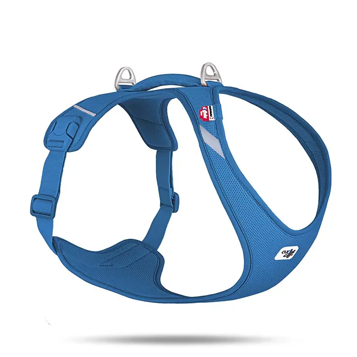 Curli Belka Harness Air-Mesh Köpek Göğüs Tasması Mavi 4XLarge