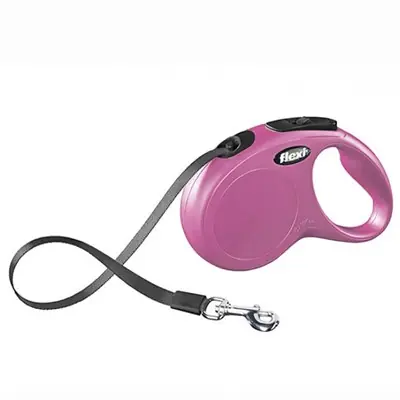 Flexi New Classic Otomatik Pembe Şerit Gezdirme Small 5 Metre