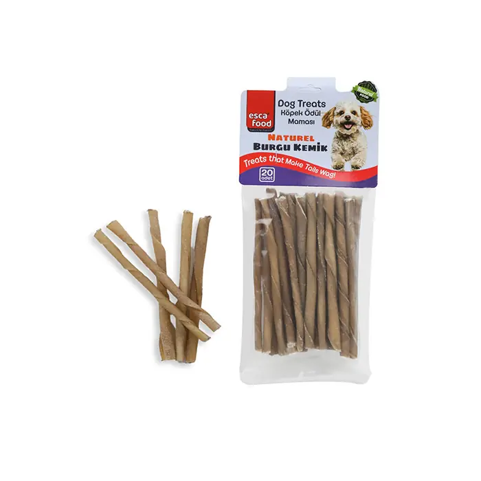 Esca Naturel Burgu Kemik 12 cm 20 li