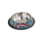 Oripet Asr(Isbl) Hint Desenli Yeşil Köpek Mama Su Kabı 32oz 1