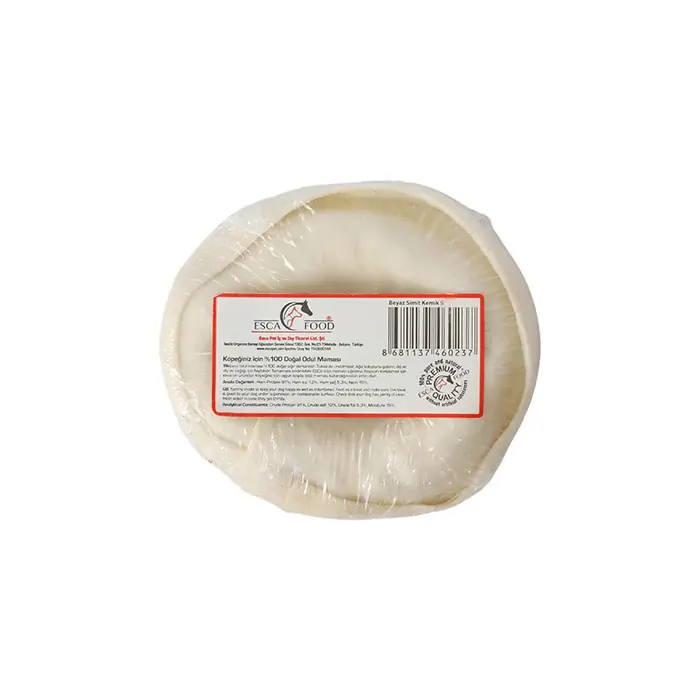 Esca Beyaz Simit Kemik Köpek Ödülü 12,5cm 160gr