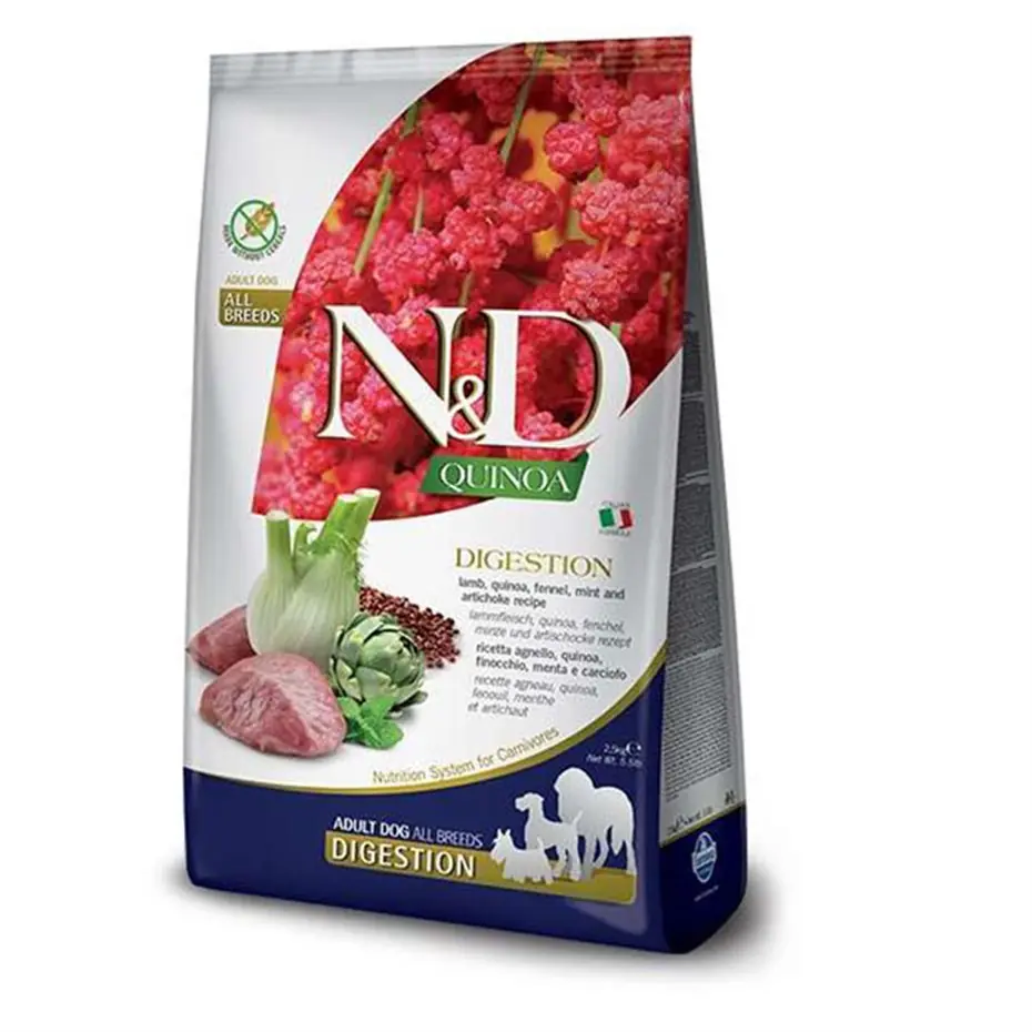 ND Quinoa Digestion Kuzu Kinoa Aromalı Hassas Sindirim Köpek Maması 2,5 Kg