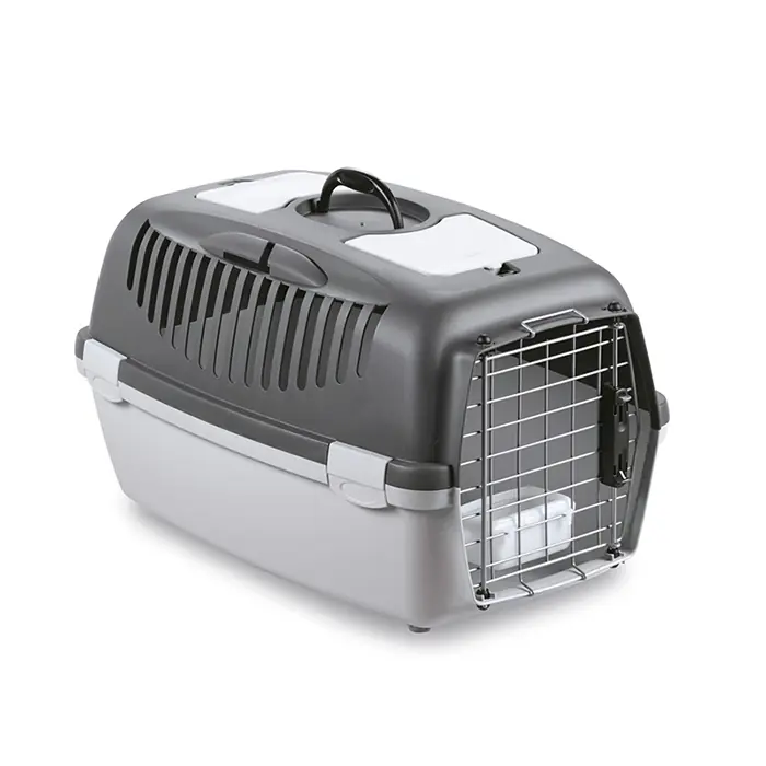 Stefanplast Gulliver 3 Delux Kedi ve Köpek Taşıma Kafesi 61x40x38cm Gri
