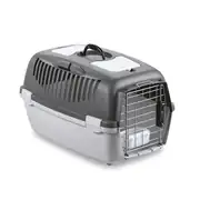 Stefanplast Gulliver 3 Delux Kedi ve Köpek Taşıma Kafesi 61x40x38cm Gri 1