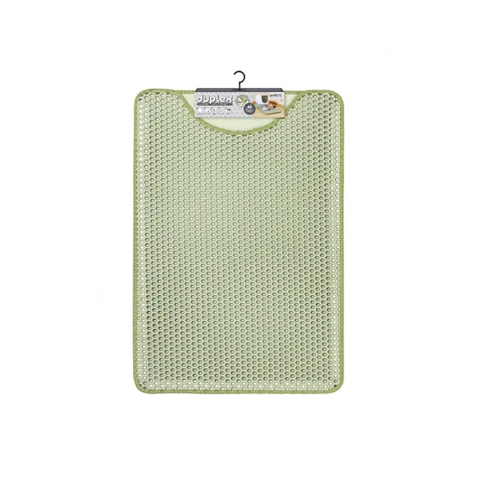 M-PETS Duplex Elekli Kedi Kumu Paspası Yeşil 45x65cm